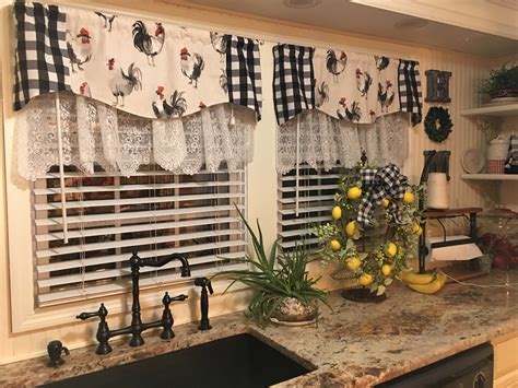 country style window valances|farmhouse country kitchen curtain valances.